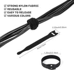 OneLeaf 180PCS Valuable Wire Organizer 4Inch Reusable Cable Ties - Image 2