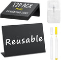 PigPotParty 12 Pcs Food Labels for Party Buffet w/Cleaning Spray, Table Place by PigPotParty