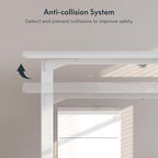 SANODESK 4-Leg Standing Desk, Electric Height Adjustable Desk - Image 5