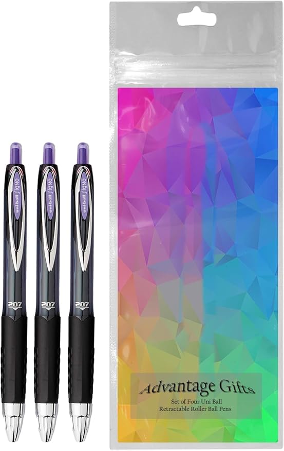 Advantage Gifts Signo 207 Roller Ball Retractable Gel Pens, Medium Point - Image 2