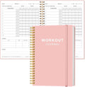 Fitness Journal for Women & Men, A5 Workout Journal/Planner Daily Exercise Log by Heveboik