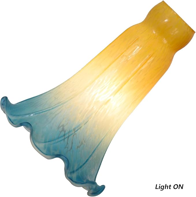 Bieye LS14 Lily Flower Blown Glass Lampshade - Image 5