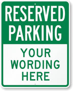 SmartSign 30 x 24 inch Custom “Reserved Parking” Metal Sign by SmartSign