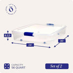 HOMZ 2-Pack Under Bed Storage, 56 Quart, and Towels - Image 4