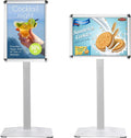 STANDNEE Heavy-duty Poster Stand Holder 11"x 17" Pedestal Floor Standing Sign by STANDNEE