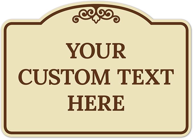 Custom Decorative Sign, Personalized Metal Sign by SigoSigns
