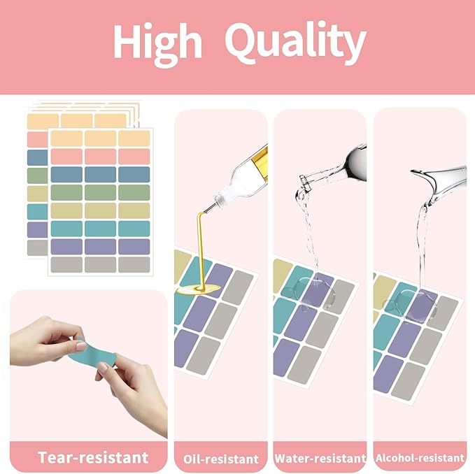 STARLIBOO Removable Freezer Labels, 1x2 Inch Color Coding Removable Label - Image 4