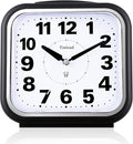 Tinload 5.5" Large No Ticking Analog Alarm Clock, Silent Readable by Tinload