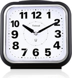 Tinload 5.5" Large No Ticking Analog Alarm Clock, Silent Readable by Tinload