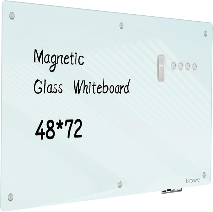 Glass Whiteboard 48 * 72Inches by Unknown