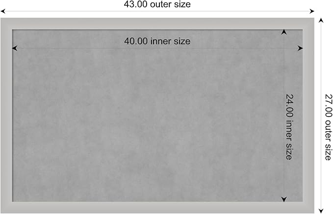 Amanti Art Silver Framed Magnetic Board 27x43 Large Vision Board - Image 4