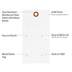 SmartSign 5.25 x 2.625 inch “White” Blank Tyvek Shipping Tags - Image 4
