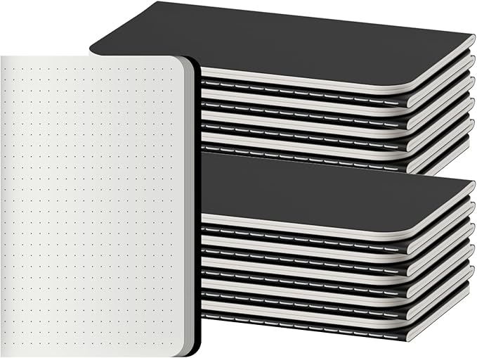 XYark Dot Grid Pocket Notebooks, 20 Pack Mini Notebook Bulk, 3.5x5.5 inch by XYark