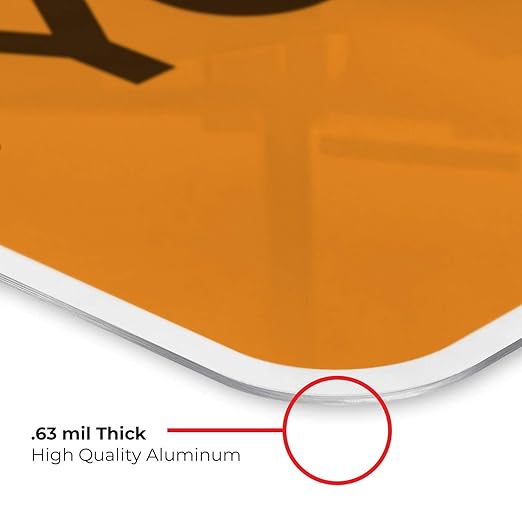 Custom Warning Sign, OSHA Sign, 18x24 Inches, Rust Free .063 Aluminum, Fade - Image 6
