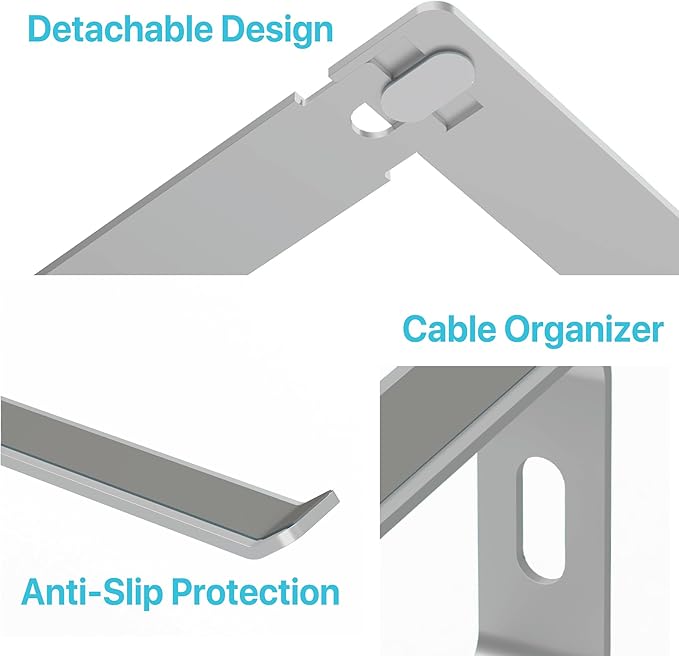 BLACK+DECKER Laptop Stand for Computer Desk, Ergonomic Laptop Stand for Desk - Image 5