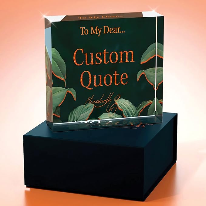 Personalized Gifts, Custom Quote Block Letter Board, Crystal-Clear Acrylic - Image 4