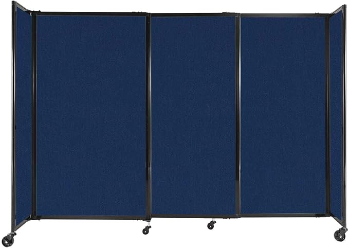 Versare Straightwall Sliding Portable Wall Partition | Freestanding Office by VERSARE