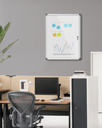 Mifuro 26"x20" Enclosed Bulletin Board, Lockable Weather-Resistant Aluminum - Image 2