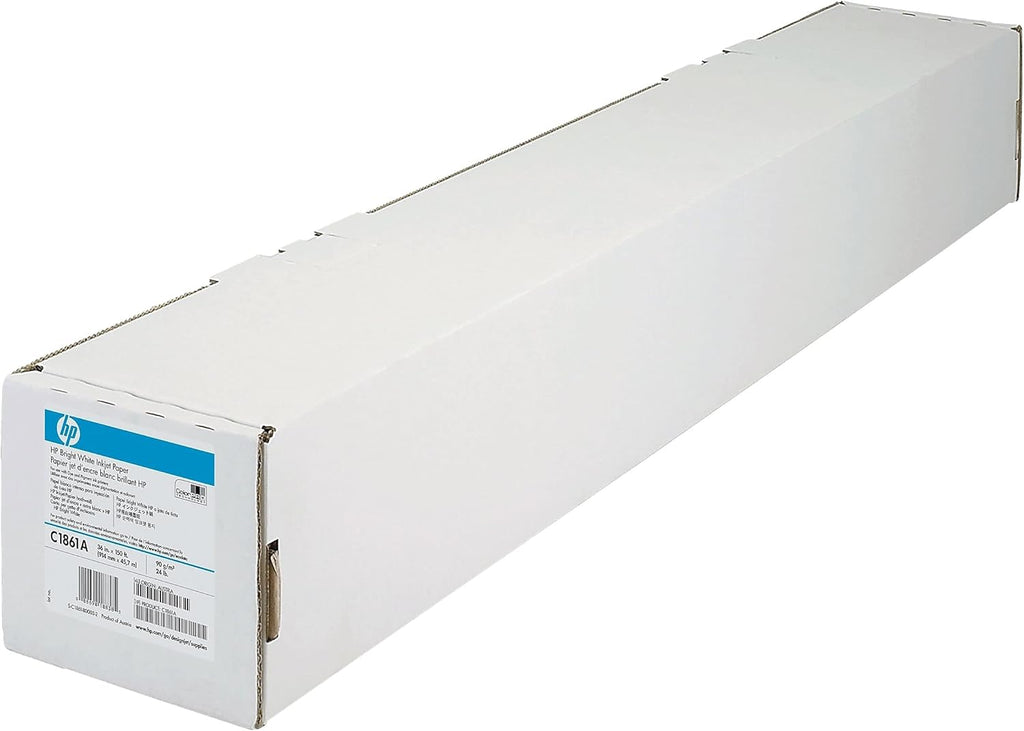 HP C1861A Inkjet Bond Paper,24 lb,36-Inch x150-Ft Roll,95 GE/108 ISO,BR WE