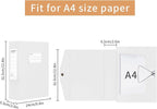 HUA JIE 2 Pack A4 Storage File Boxes Archives Case, 65mm Spine, Box File - Image 3