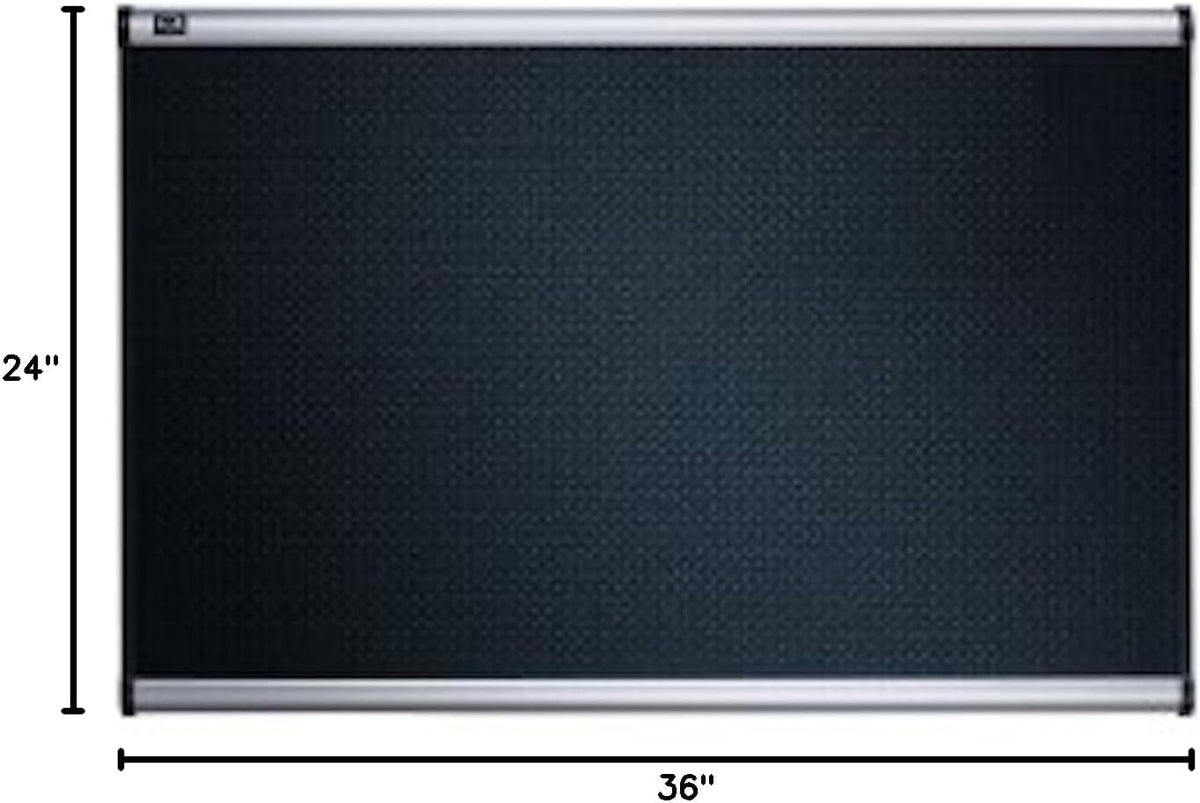 Quartet Bulletin Board, 3' x 2', Embossed, Hi-Density Foam, Aluminum ...