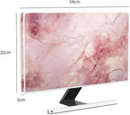 Baocicco Fashion Pink Marble Computer Monitor Dust Cover 22, 25 Inch Full Body - Image 5