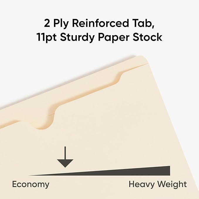 Smead File Jackets, Reinforced Straight-Cut Tabs, Letter Size - Image 4