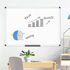 VIZ-PRO Dry Erase Board/Non-Magnetic Whiteboard, 48 x 36 Inches, Wall Mounted - Image 6