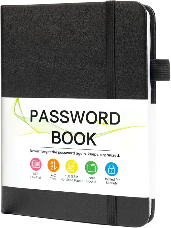 Password Keeper Book with Alphabetical Tabs，4.3"x5.7" Small Password Books by Unknown