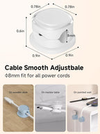 Magnetic Cable Clips, Adjustable Cord Holder Management, Adhesive Wire Keeper - Image 3