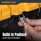 POWERTEC 16-Inch Tool Box with Trays - Image 6