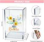 Vgrti Just Breathe Acrylic Cosmetic Pencil Pen Holder Cup, Inspirational - Image 2