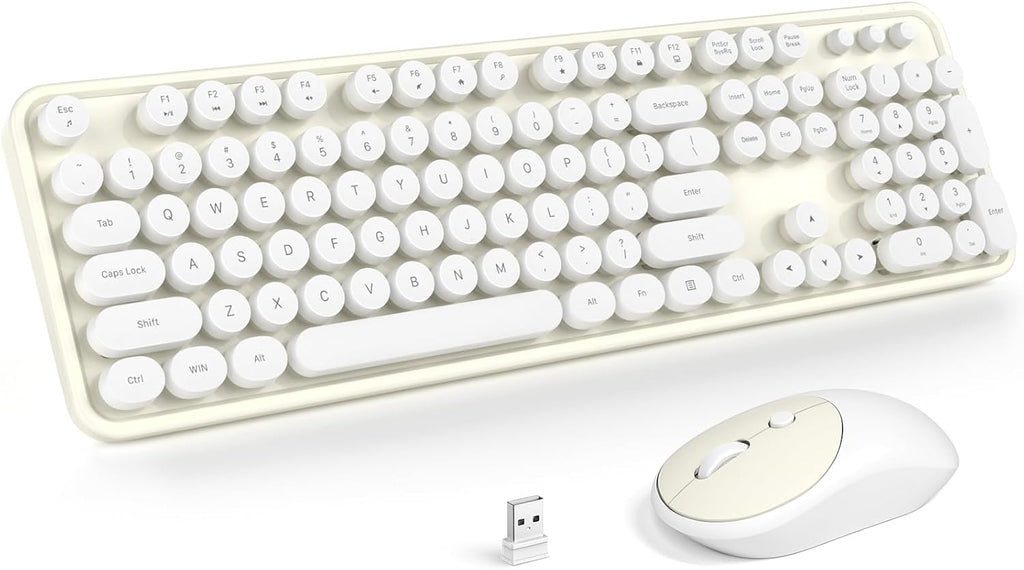 MOFII Wireless Keyboard and Mouse Combo, Computer Full Size 2.4G Plug and Play