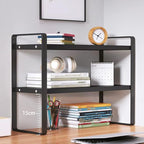 SIDIANBAN Desktop Organizer Shelf Office Storage Rack Computer Desk Bookshelf - Image 3