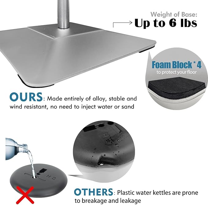 Golemas Adjustable Sign Stand for Display, - Image 2