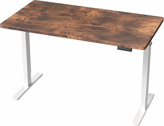 VIVO Electric 43 x 24 in Rustic Standing Desk, Memory Height Adjustment - Image 9