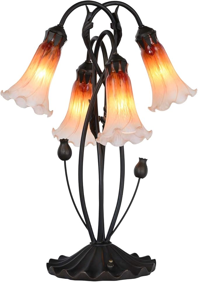 Bieye LS01 Lily Flower Blown Glass Lampshade - Image 5