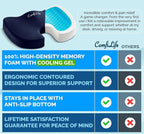 ComfiLife Gel Enhanced Seat Cushion – Office Chair Cushion – Non-Slip Gel & - Image 6