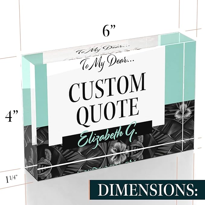 Custom Acrylic Sign Personalized, Custom Desk Name Plate, 18 Styles, - Image 8