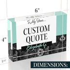 Custom Acrylic Sign Personalized, Custom Desk Name Plate, 18 Styles, - Image 8