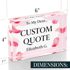 Personalized Gifts, Custom Quote Block Letter Board, Crystal-Clear Acrylic - Image 8