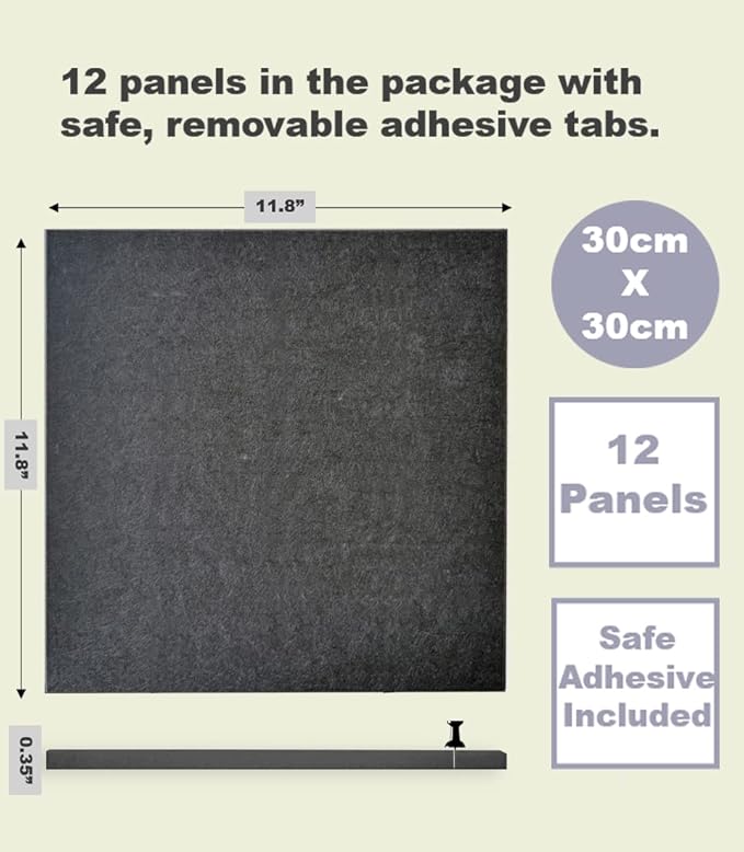 Office Cork Board Alternative | Gray Felt Tiles | Felt Bulletin Board - Image 6