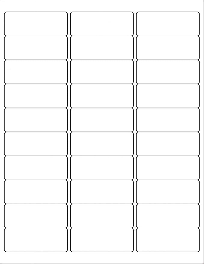 BESTEASY 30-up 2000 Sheets 1" X 2-5/8" Address Shipping Labels by BESTEASYLABELPRINTER
