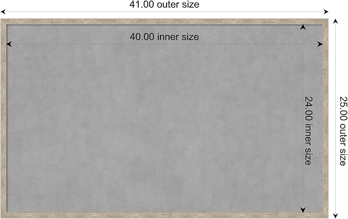 Amanti Art Silver Framed Magnetic Board 25x41 Large Vision Board - Image 3