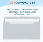 Feifeiya Magnetic Pocket File Holder Large File Folder Organizer Paper Mail - Image 3