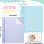 6 PCS Pastel Plastic Report Covers - Image 2