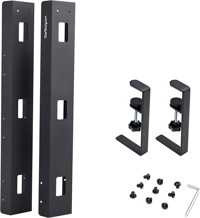 StarTech.com Under Desk Cable Management Tray, Length Adjustable, Clamp-On - Image 8