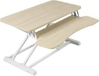 VIVO 32 inch Desk Converter, K Series, Height Adjustable Sit to Stand Riser by VIVO