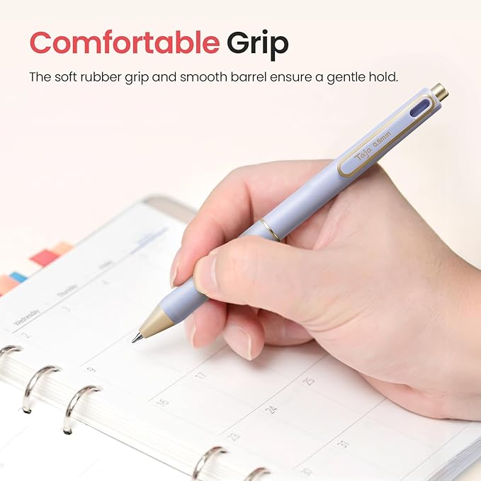 Taja Gel Pens, 0.5mm Fine Point Smooth Writing Pens - Image 5