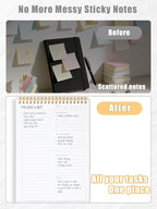 To Do List Notepad for Work, Productivity & Goal Setting, Undated Spiral Daily - Image 6